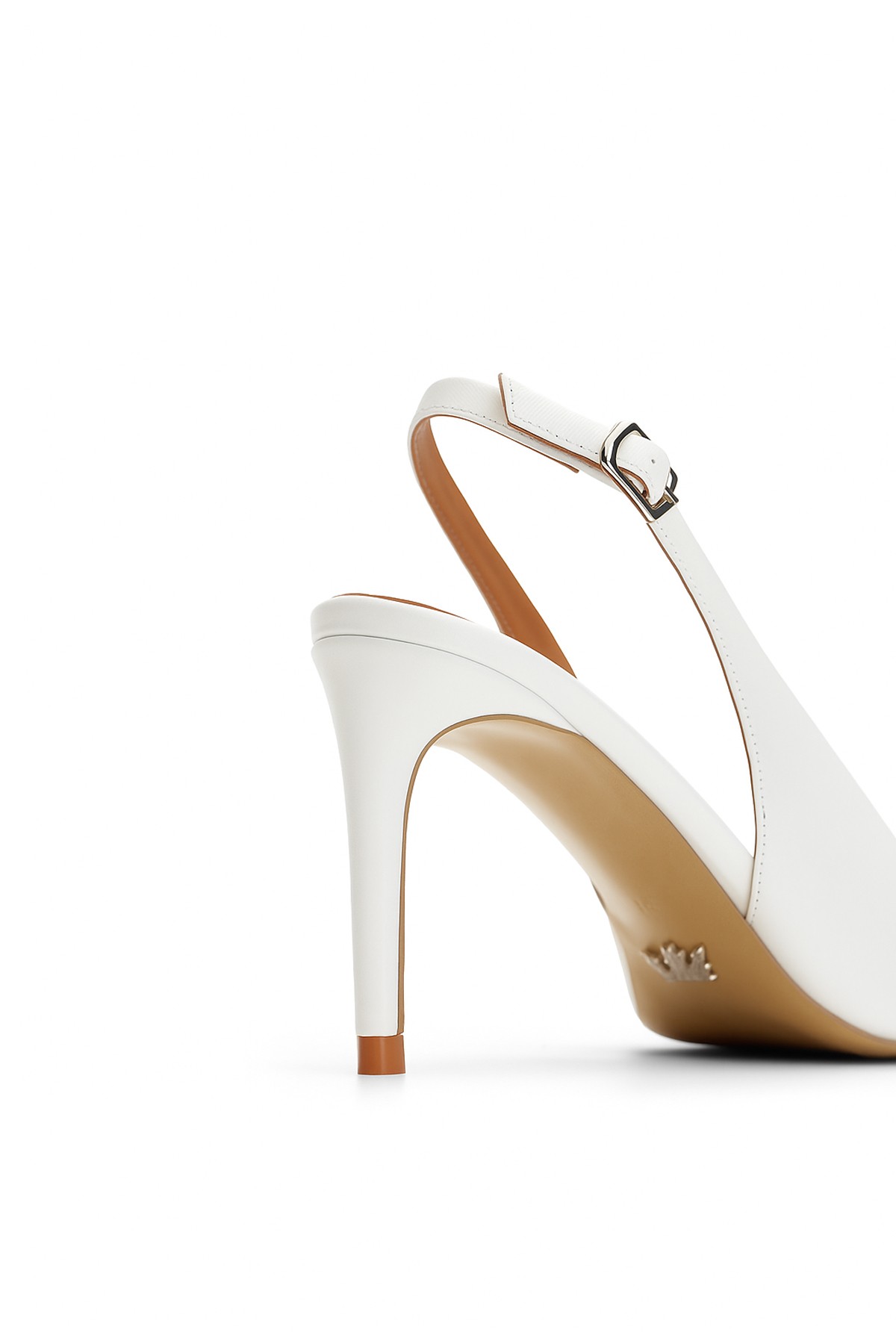 Jabotter Bellagio Leather 8 cm Stiletto - White