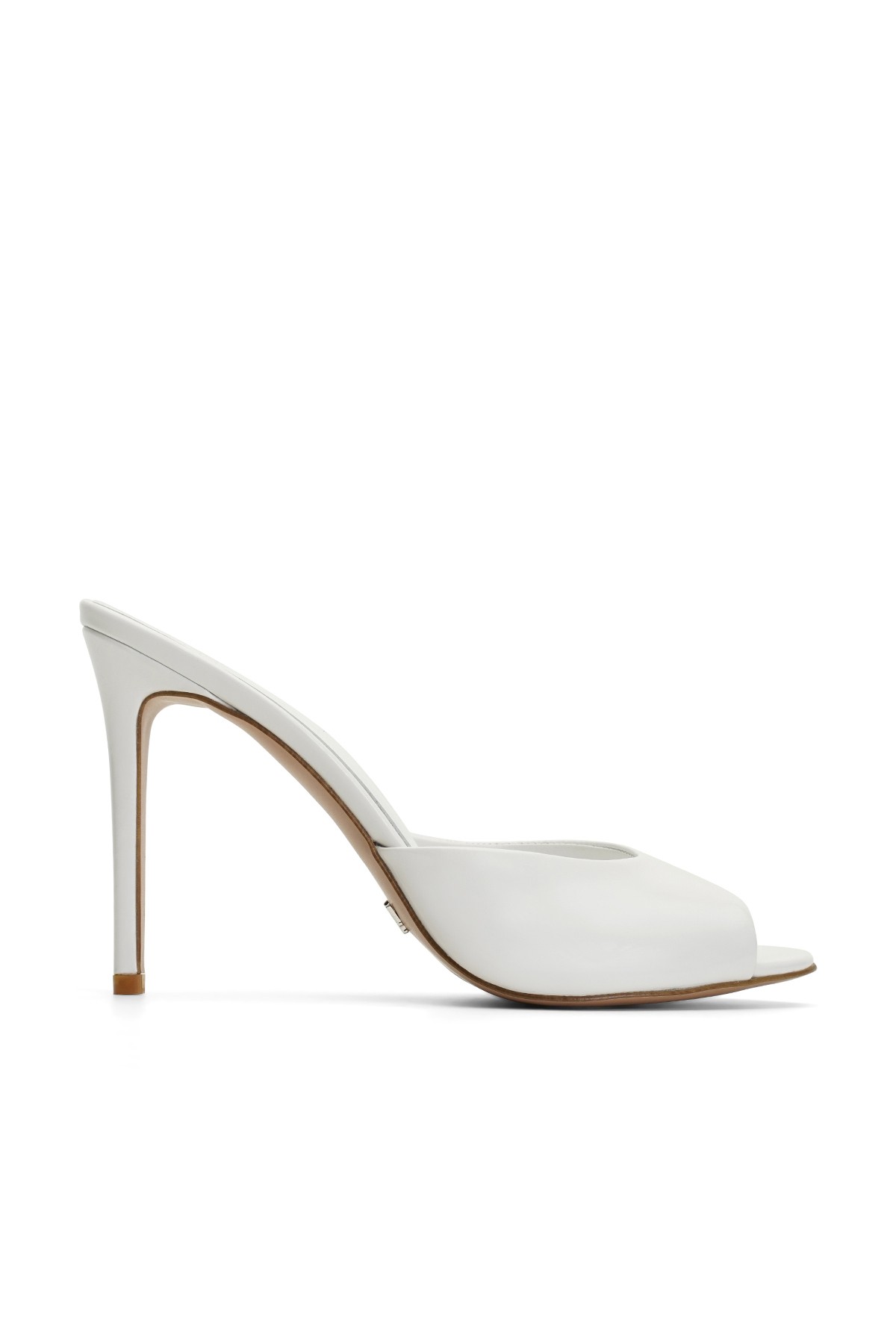 Jabotter Margot Patent Leather 10 Cm Heeled Slippers - White
