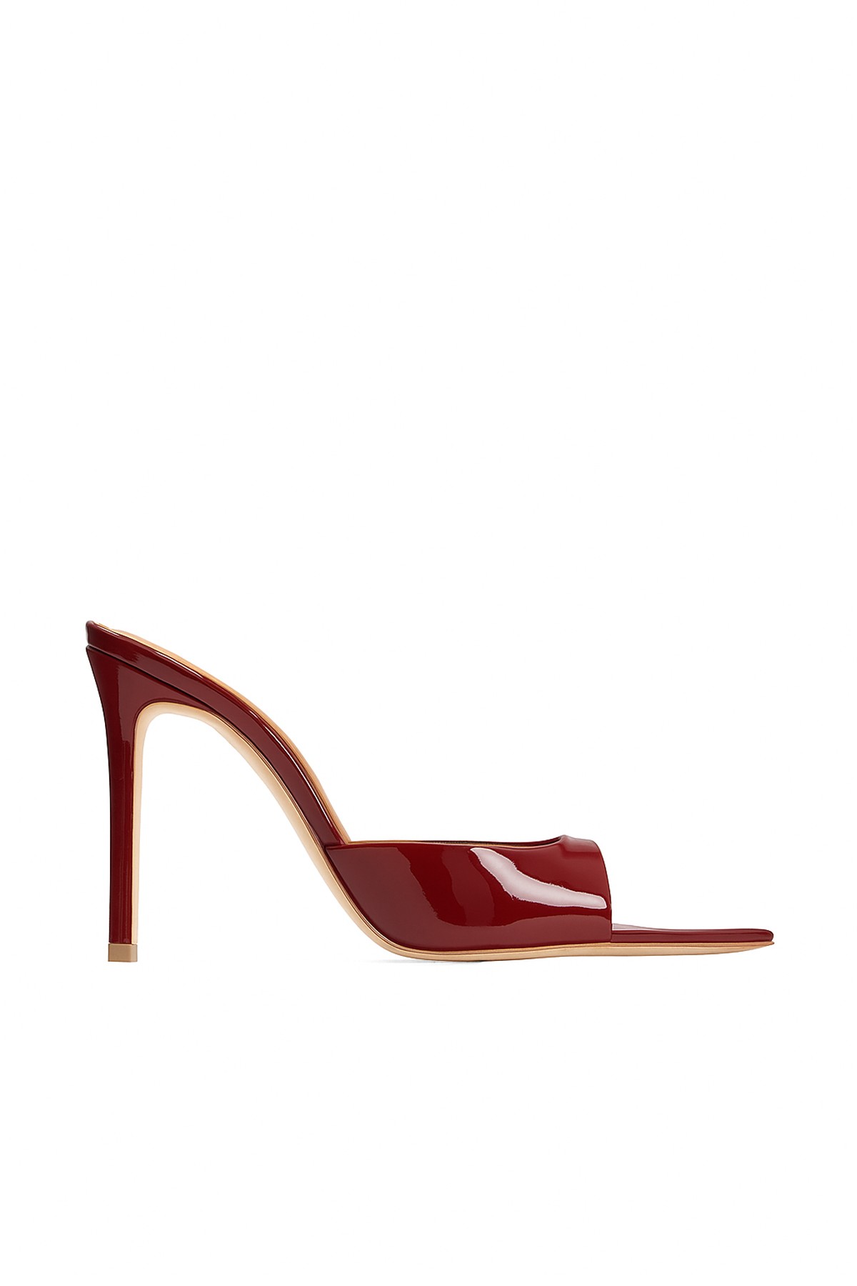 Jabotter Rosalia Rugan 10 Cm Topuklu Terlik - Cherry Red