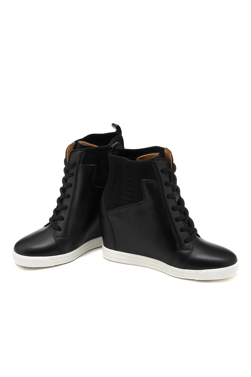 Janie Deri & Triko Gizli Topuklu Bot