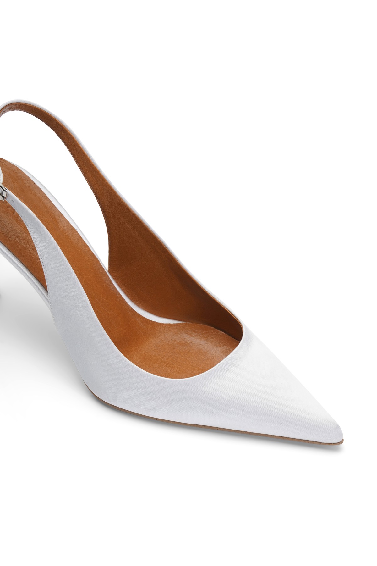 Jabotter Palermo Satin 8 Cm Stiletto - White