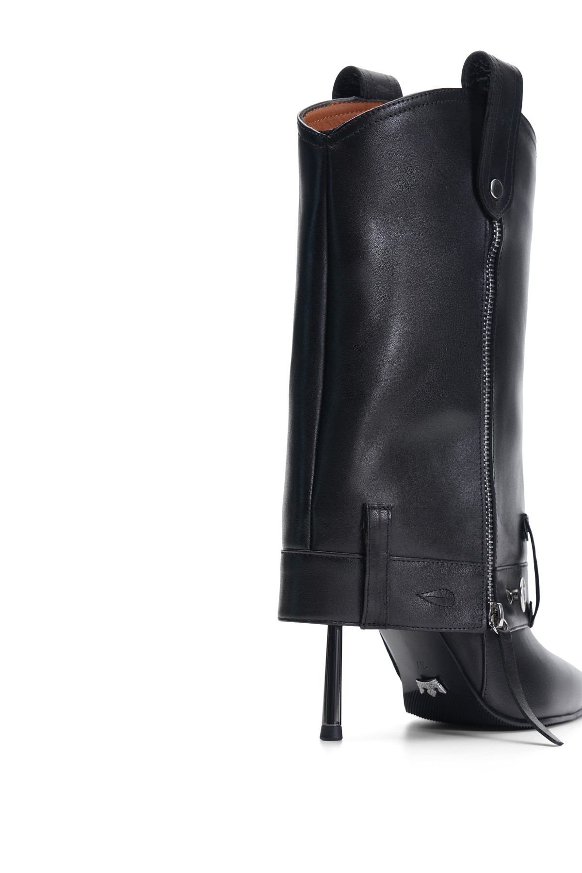 Helia Leather Heeled Boots