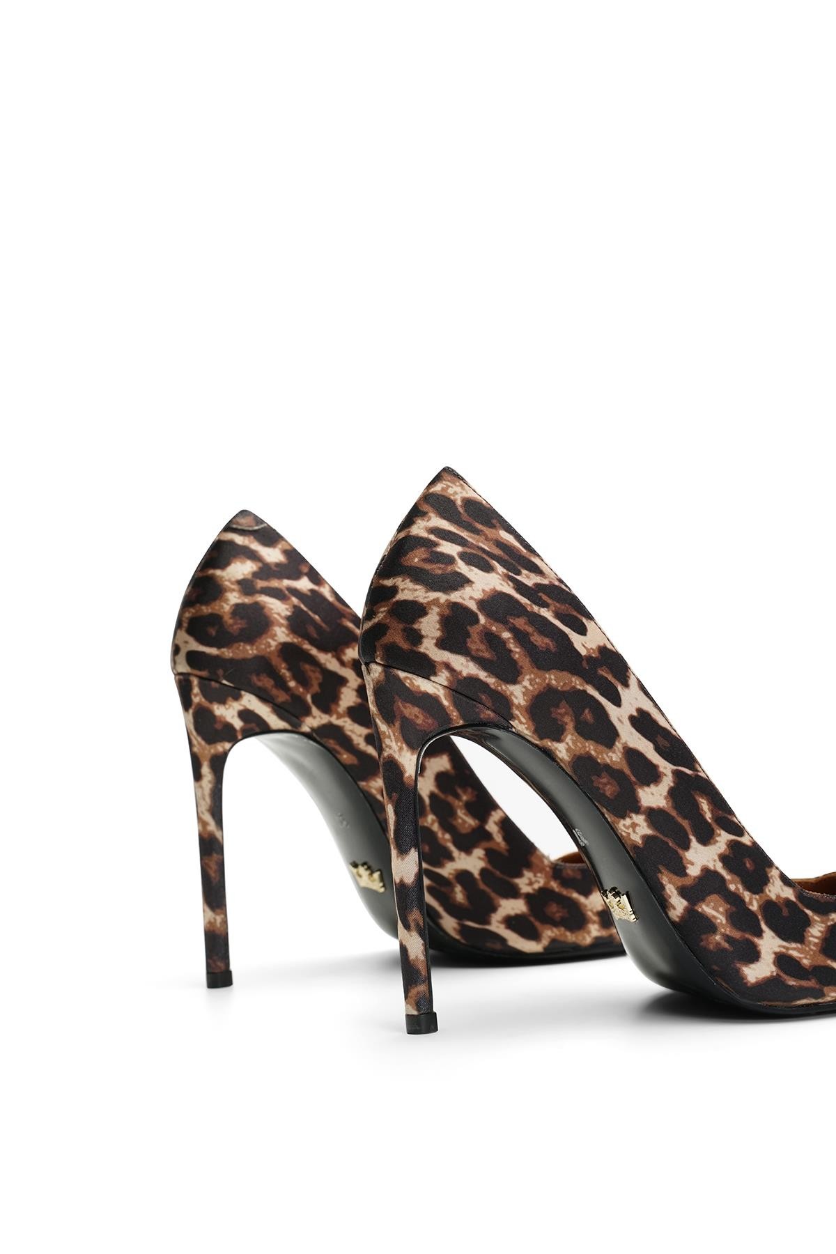 Jabotter Juliette Leopar Saten 10 Cm Stiletto