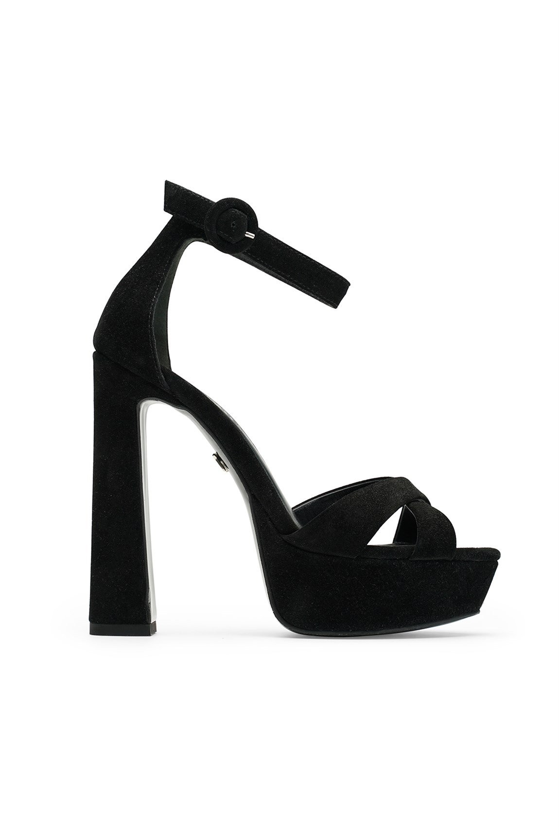 Jabotter Cross Suede Platform Heels