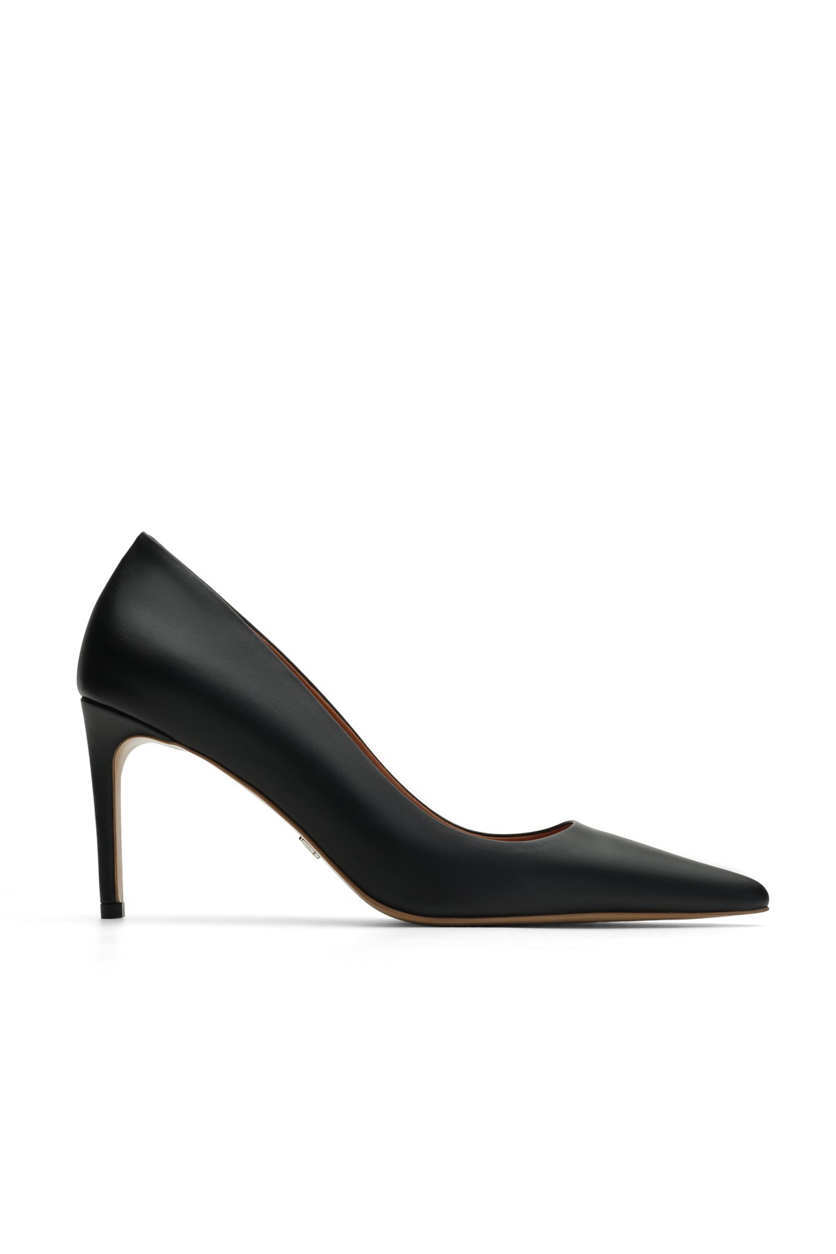 Jabotter Naples Deri 8 Cm Stiletto - Siyah