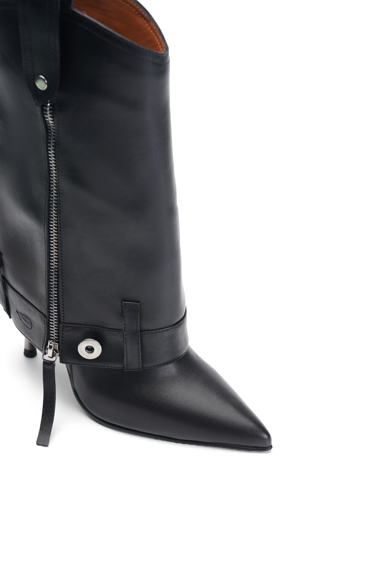 Helia Leather Heeled Boots