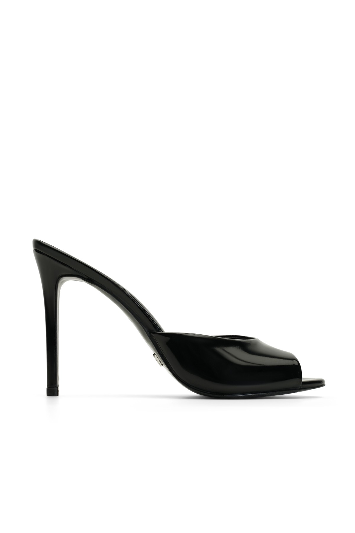 Jabotter Margot Patent Leather 10 Cm Heeled Slippers - Black