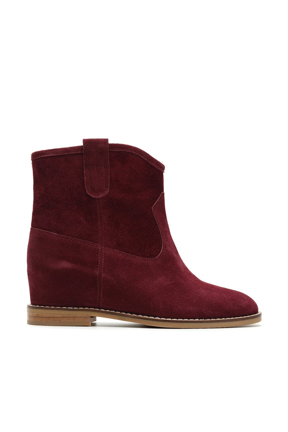 Jabotter My Maran Burgundy Suede Hidden Heeled Boots