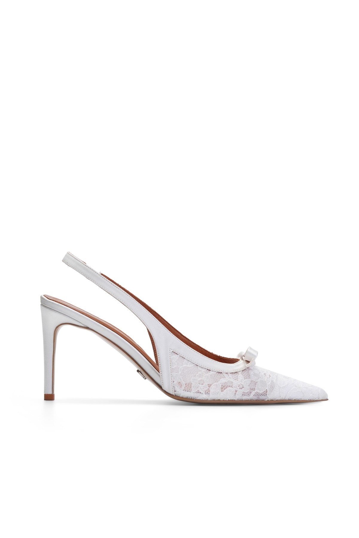 Verona Lace 8 Cm Stiletto - White