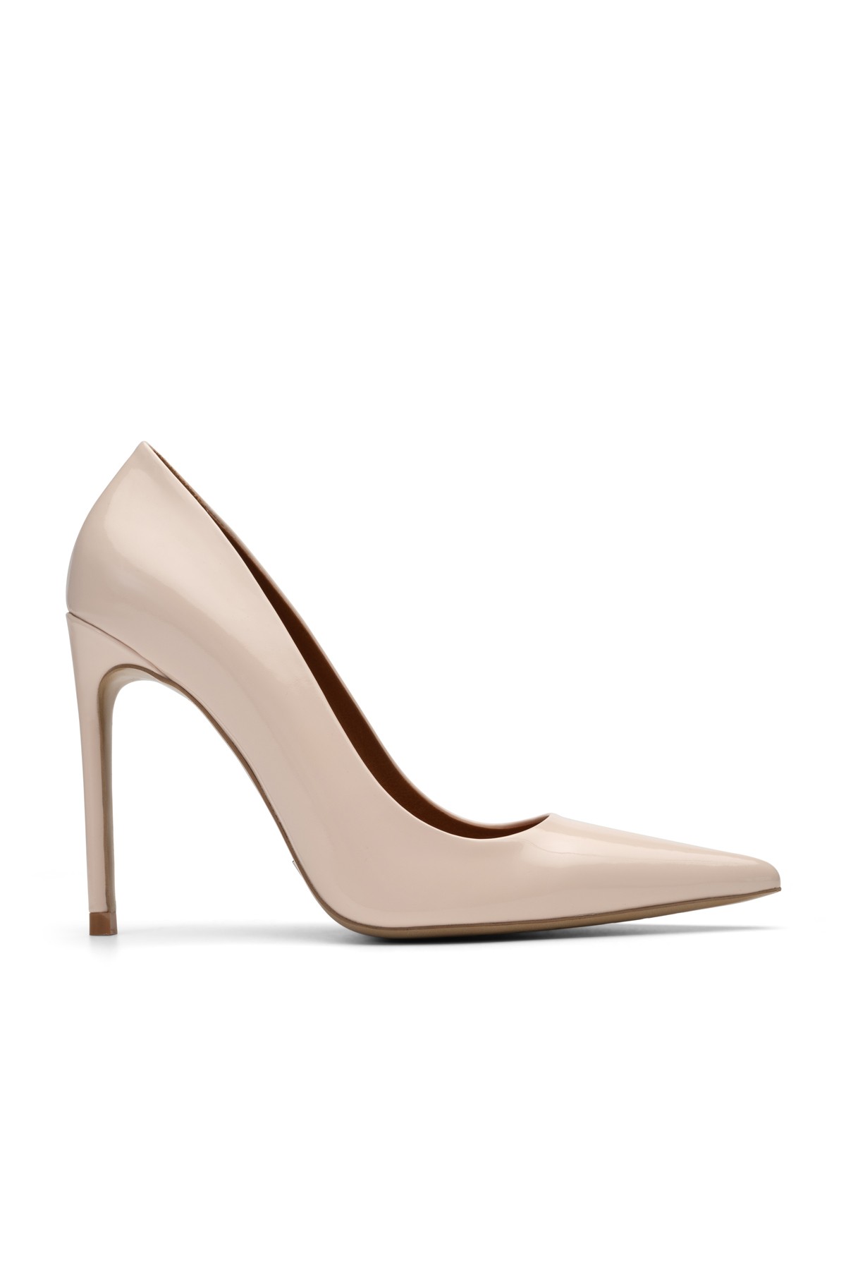 Jabotter Monaco Patent Leather 10 Cm Stiletto - Şampanya