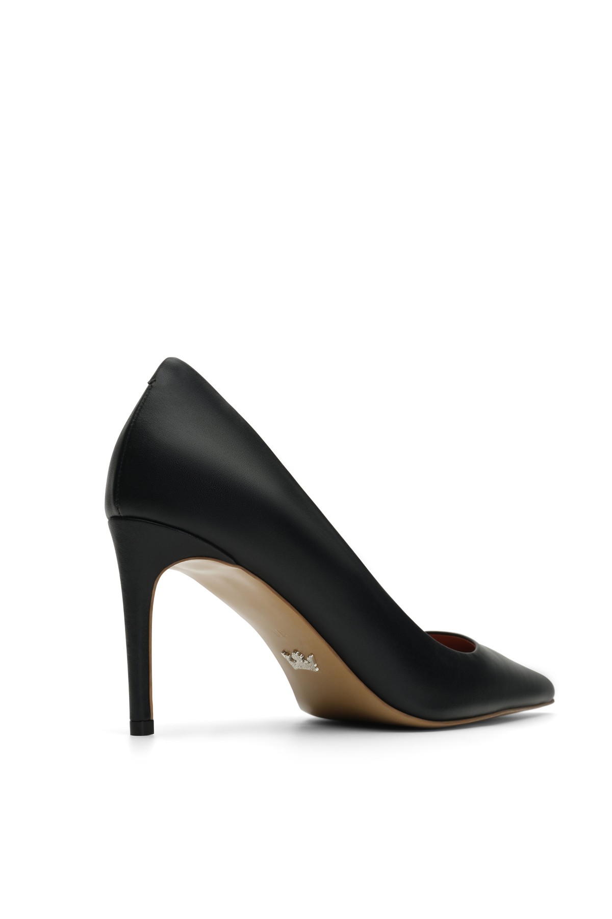 Jabotter Naples Deri 8 Cm Stiletto - Siyah