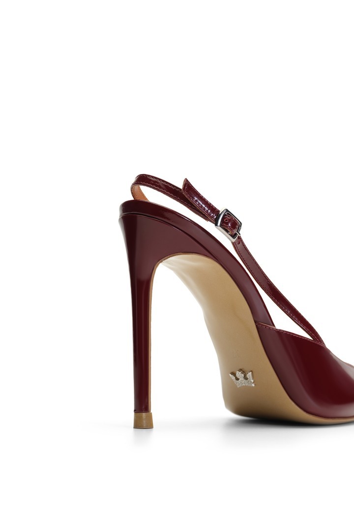 Jabotter Scarlett Rugan 10 Cm Stiletto - Cherry Red