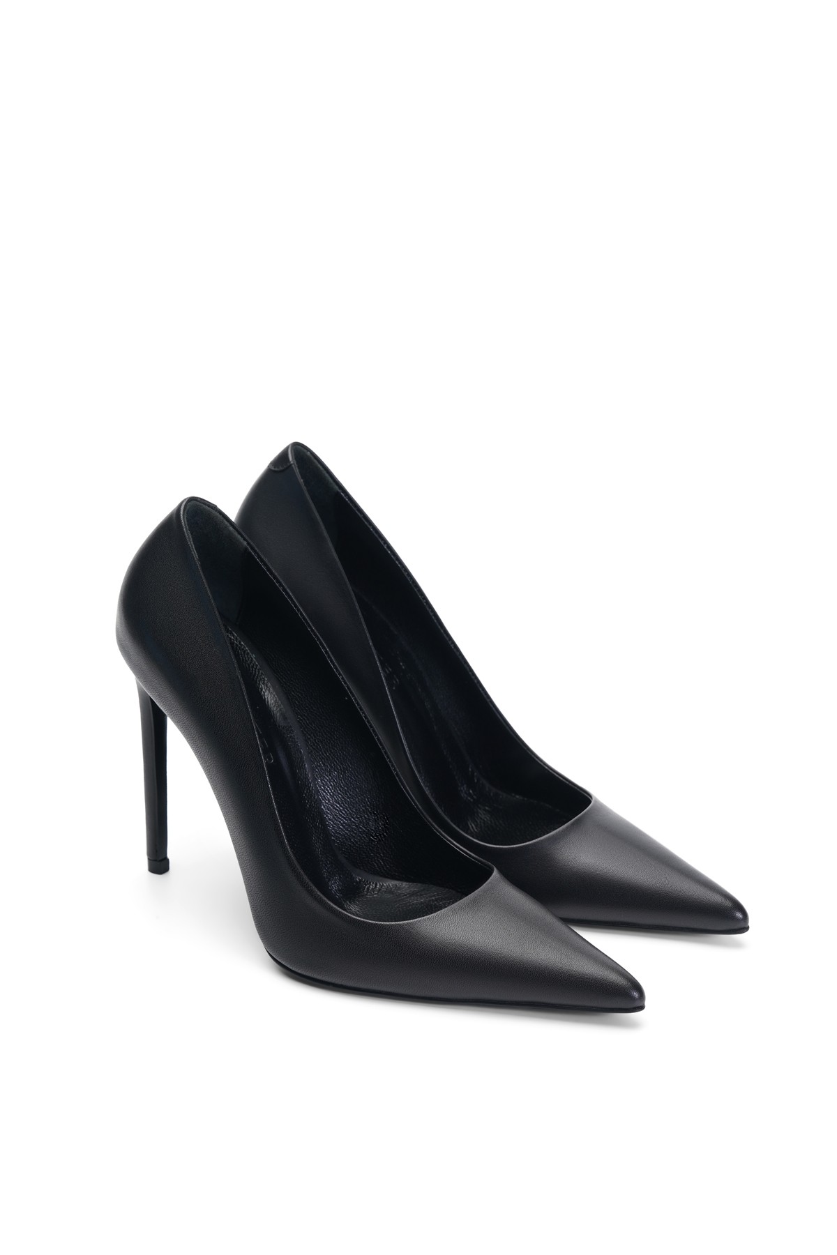Jabotter Monaco Deri 10 Cm Stiletto - Siyah