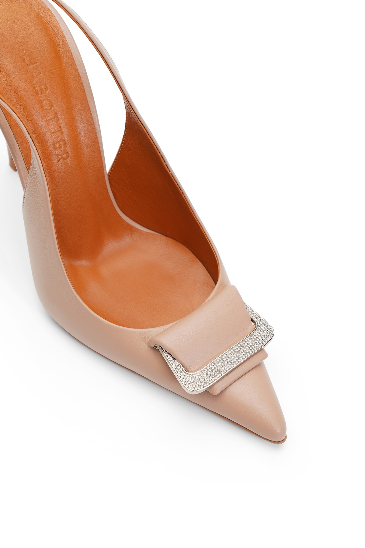 Jabotter Bellagio Deri 10 Cm Stiletto - Karamel