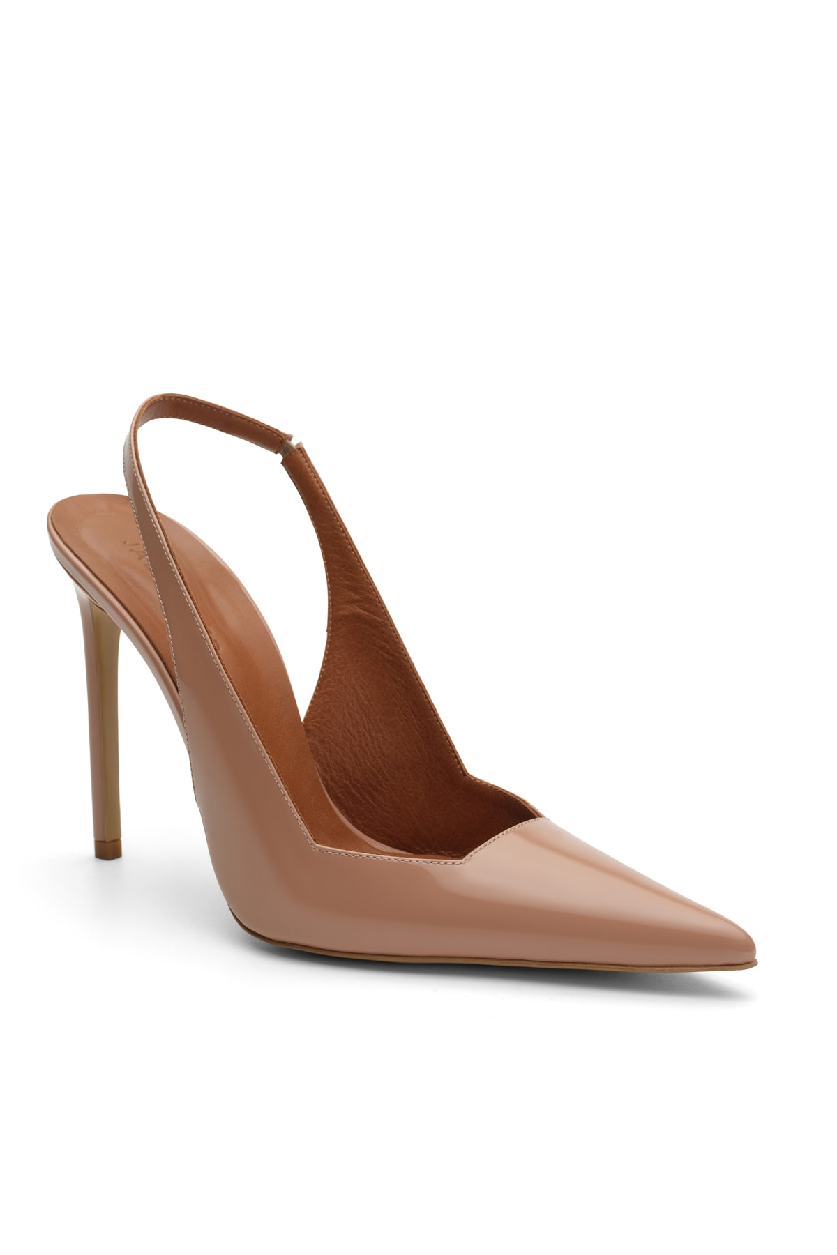 Jabotter Vienna Patent Leather 10 Cm Stiletto - Caramel