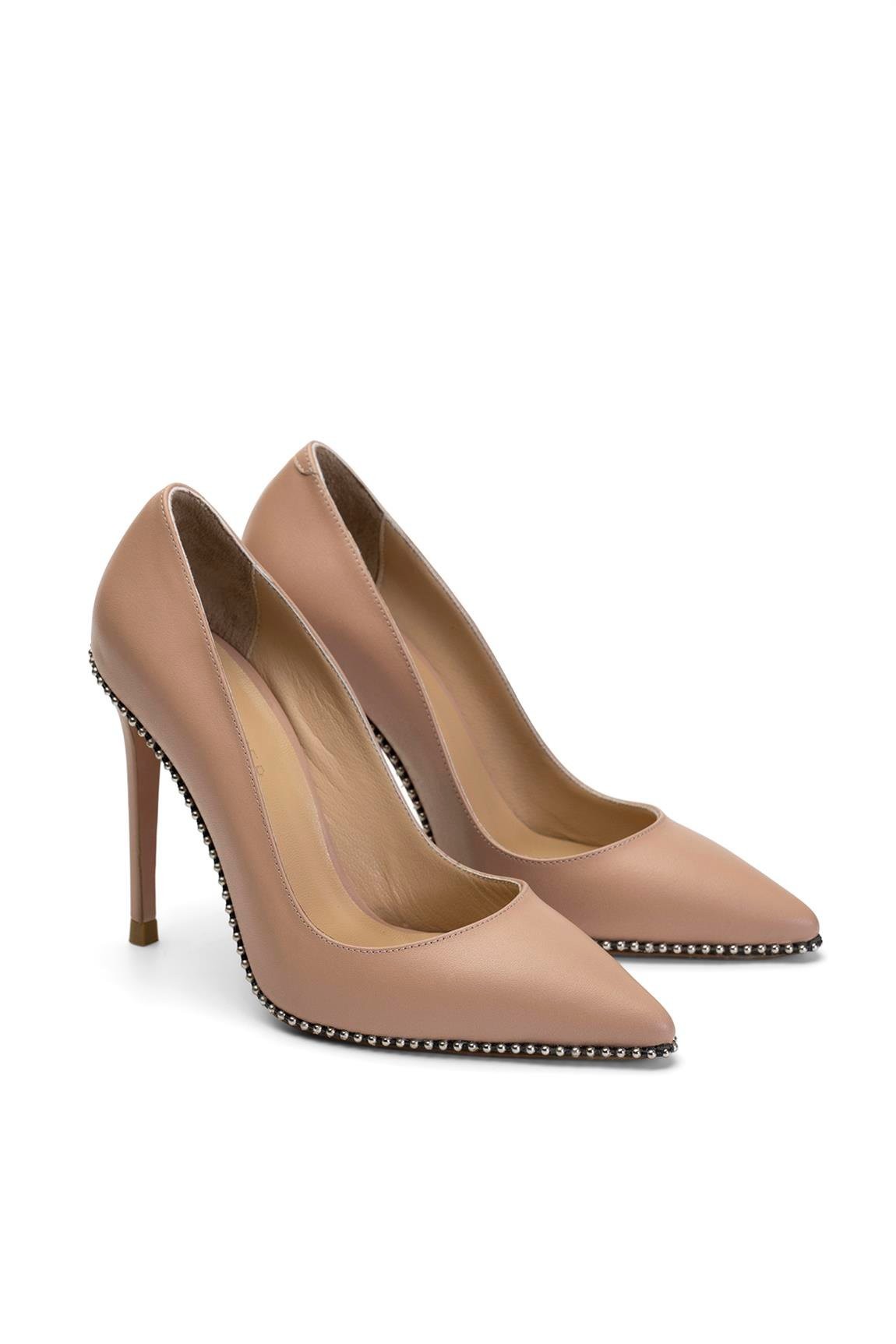 Jabotter Orlenda Karamel Deri 10 Cm Stiletto