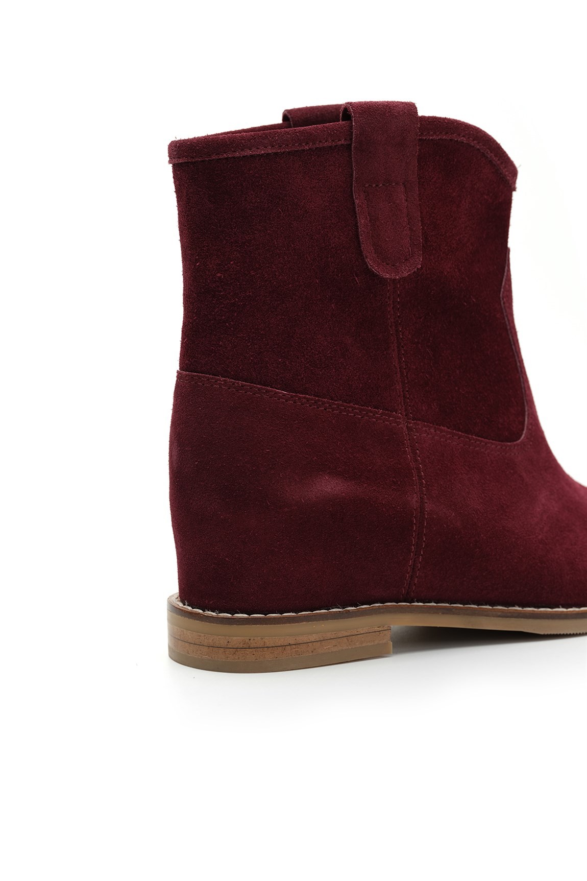 Jabotter My Maran Burgundy Suede Hidden Heeled Boots
