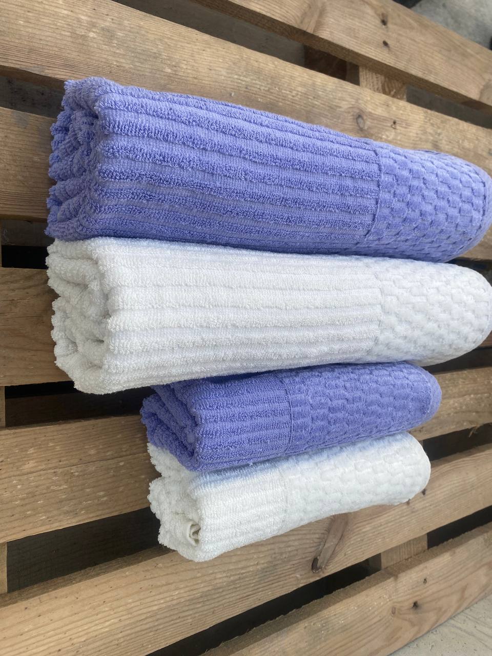 %100 Pamuk 4 Parça Battal Boy Hamam Seti ( 2 Adet 90*150 cm-2 Adet 50*90 cm)