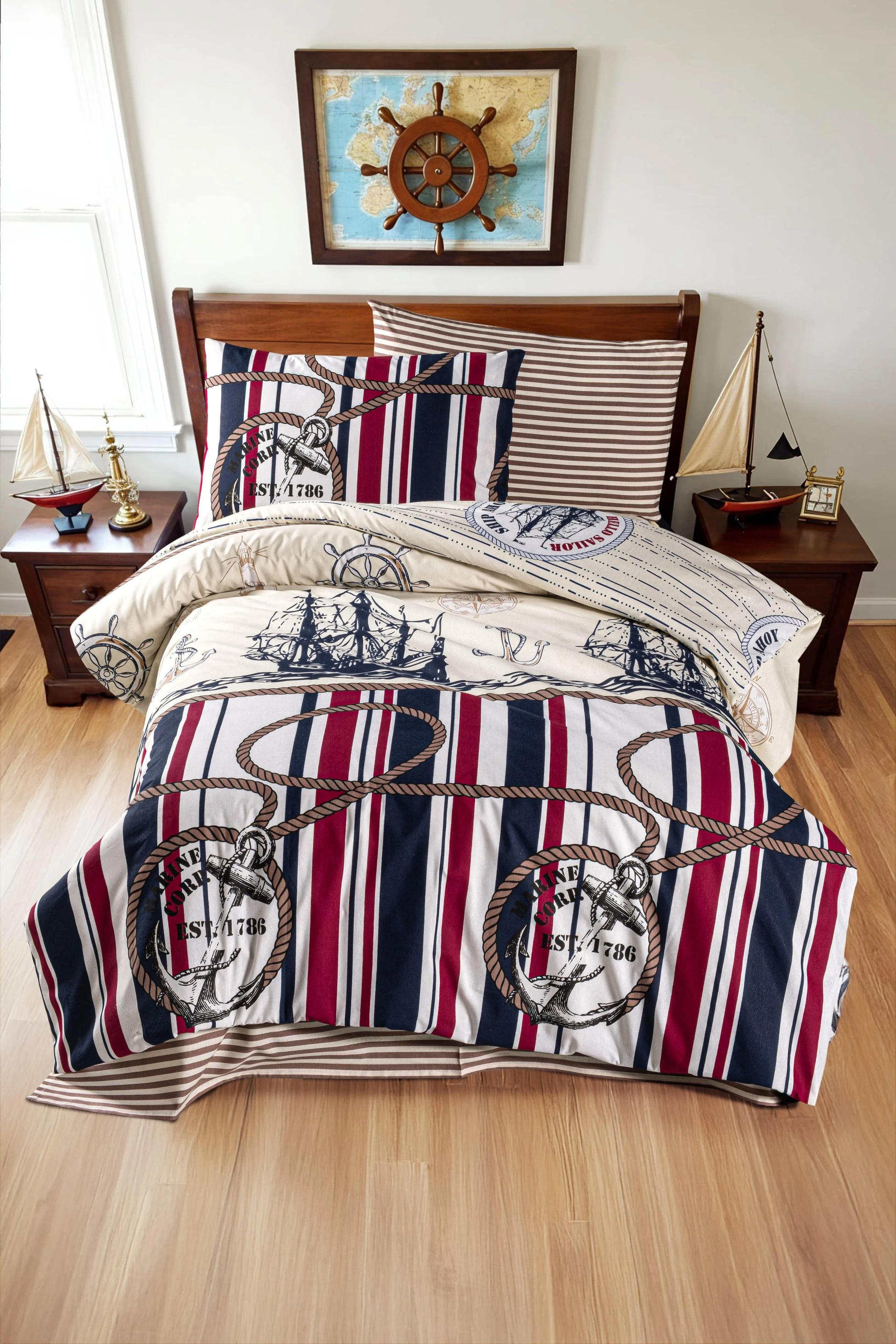 Nevresim Takımı Tek Kişilik Pamuklu Ranforce Light - TİTANİK