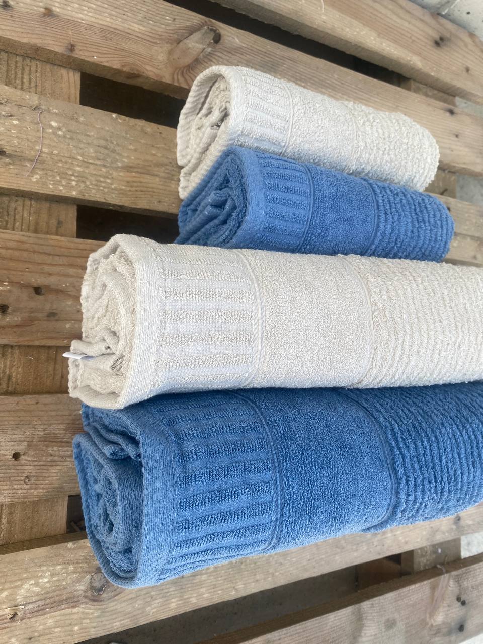 %100 Pamuk 4 Parça Battal Boy Hamam Seti ( 2 Adet 90*150 cm-2 Adet 50*90 cm)