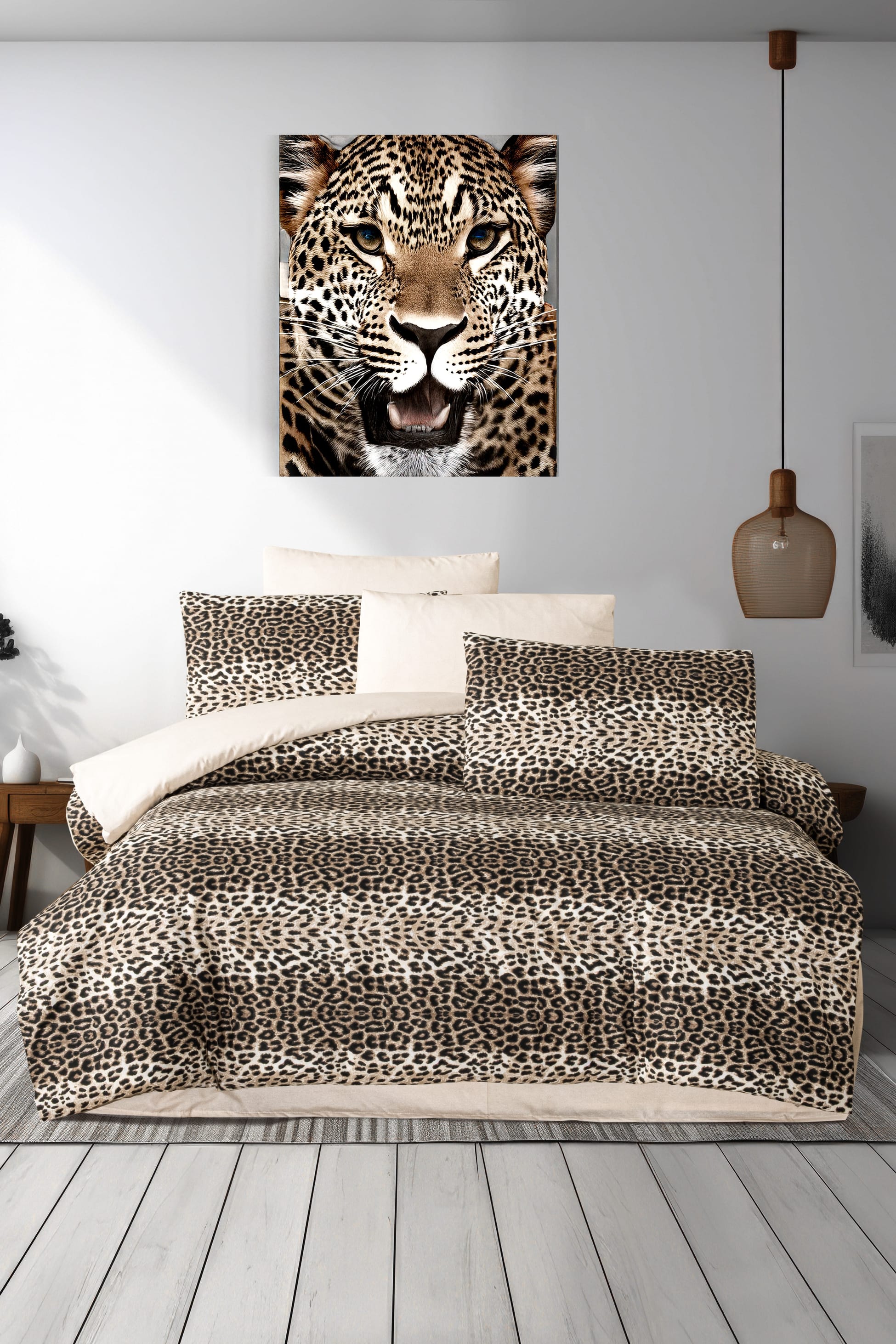 Nevresim Takımı Tek Kişilik Pamuklu Ranforce Light - LEOPAR