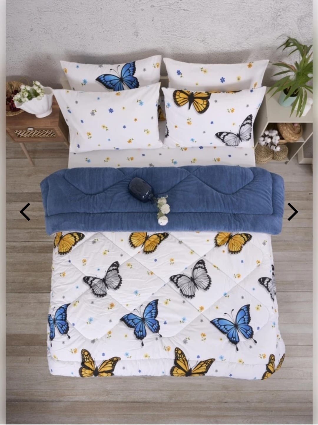 Battal Boy Kelebek Desenli Welsoft Uyku Seti 