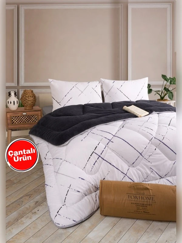 Çift Kişilik Çift Taraflı Lüx Welsoft Elit Yorgan - YANSIMA FÜME