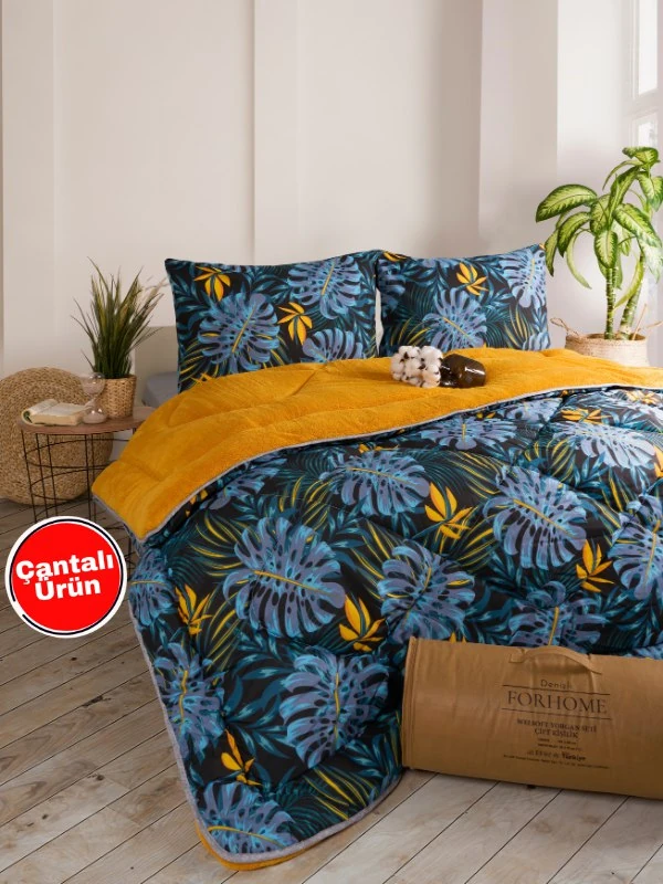 Çift Kişilik Çift Taraflı Lüx Welsoft Elit Yorgan - MONESTERA HARDAL