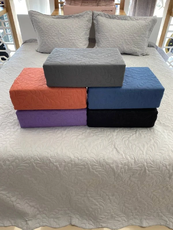 Çift Kişilik Battal Boy  Yatak Örtüsü Takımı Antrasit