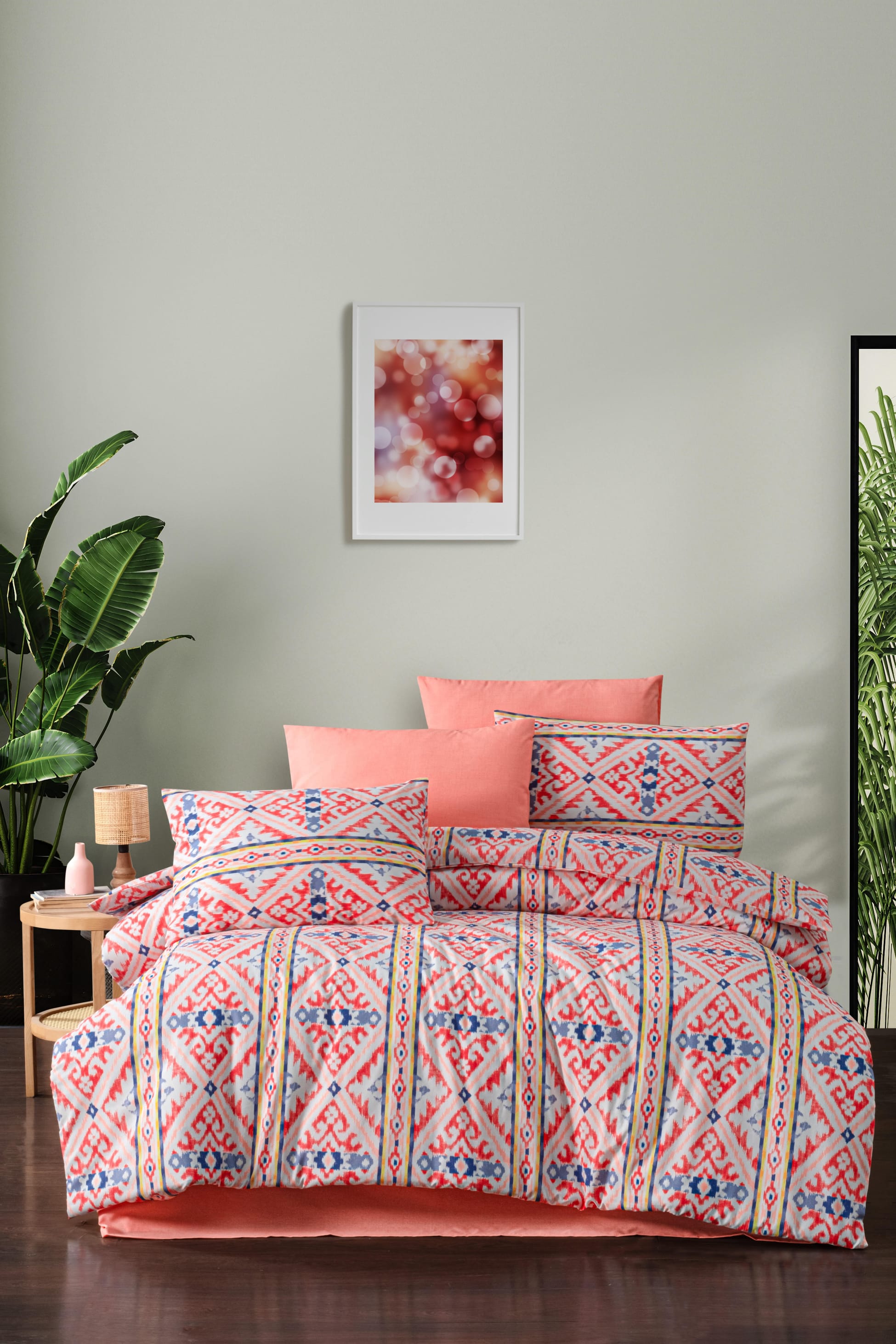 Nevresim Takımı Tek Kişilik Pamuklu Ranforce Light - RUG KİREMİT