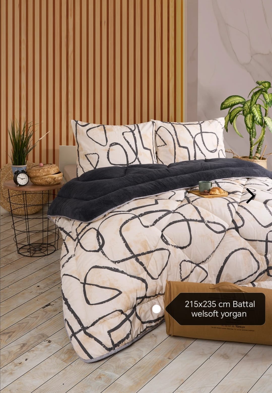 Battal Boy Efekt Antrasit Welsoft Uyku Seti