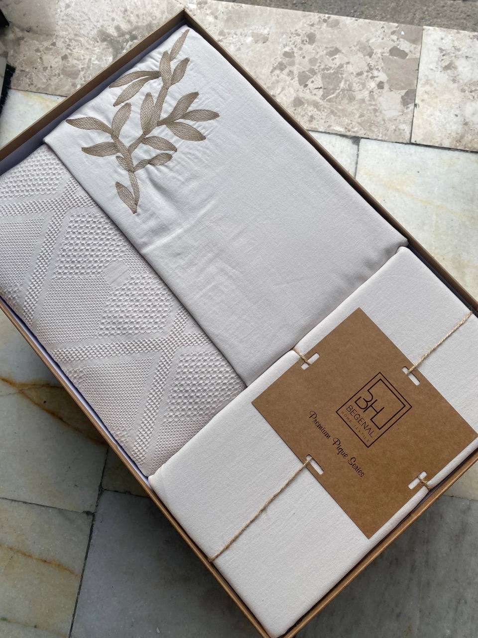 Çift Kişilik Nakışlı Çeyizlik Pike Seti Premium Battal Boy Pike Takımı