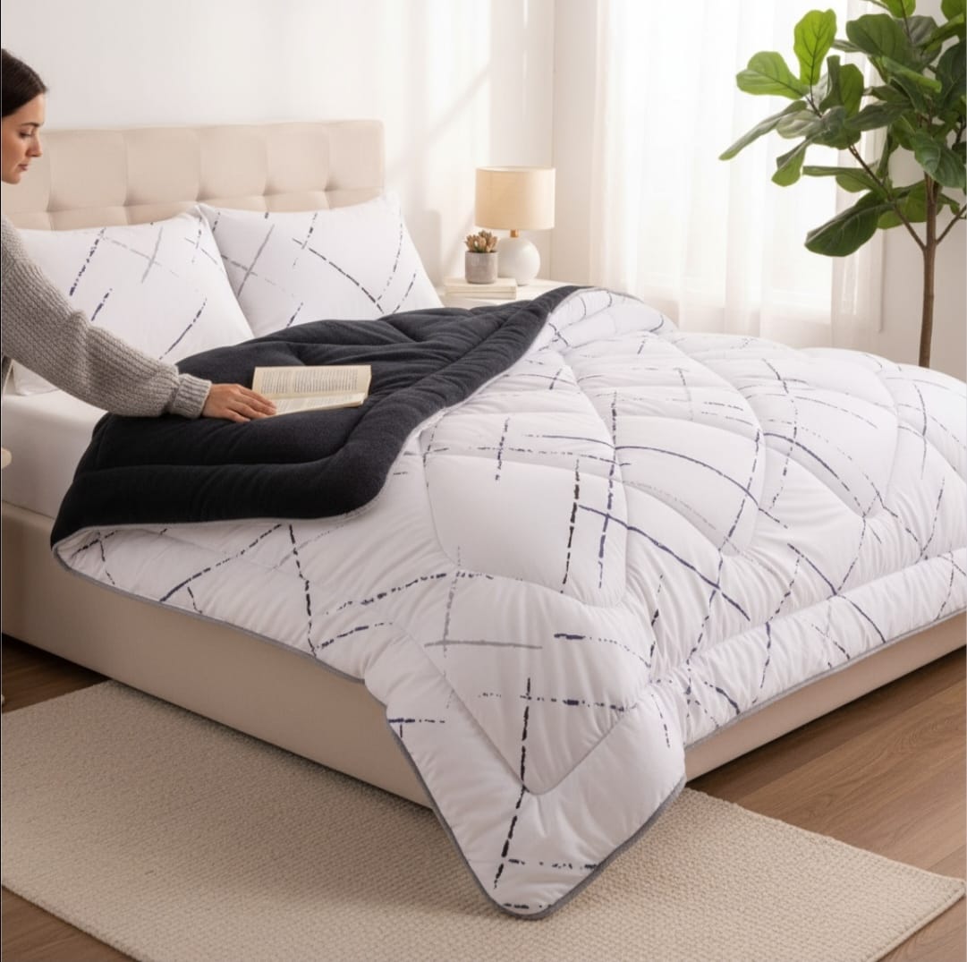 Battal Boy Yansıma Antrasit Welsoft Uyku Seti