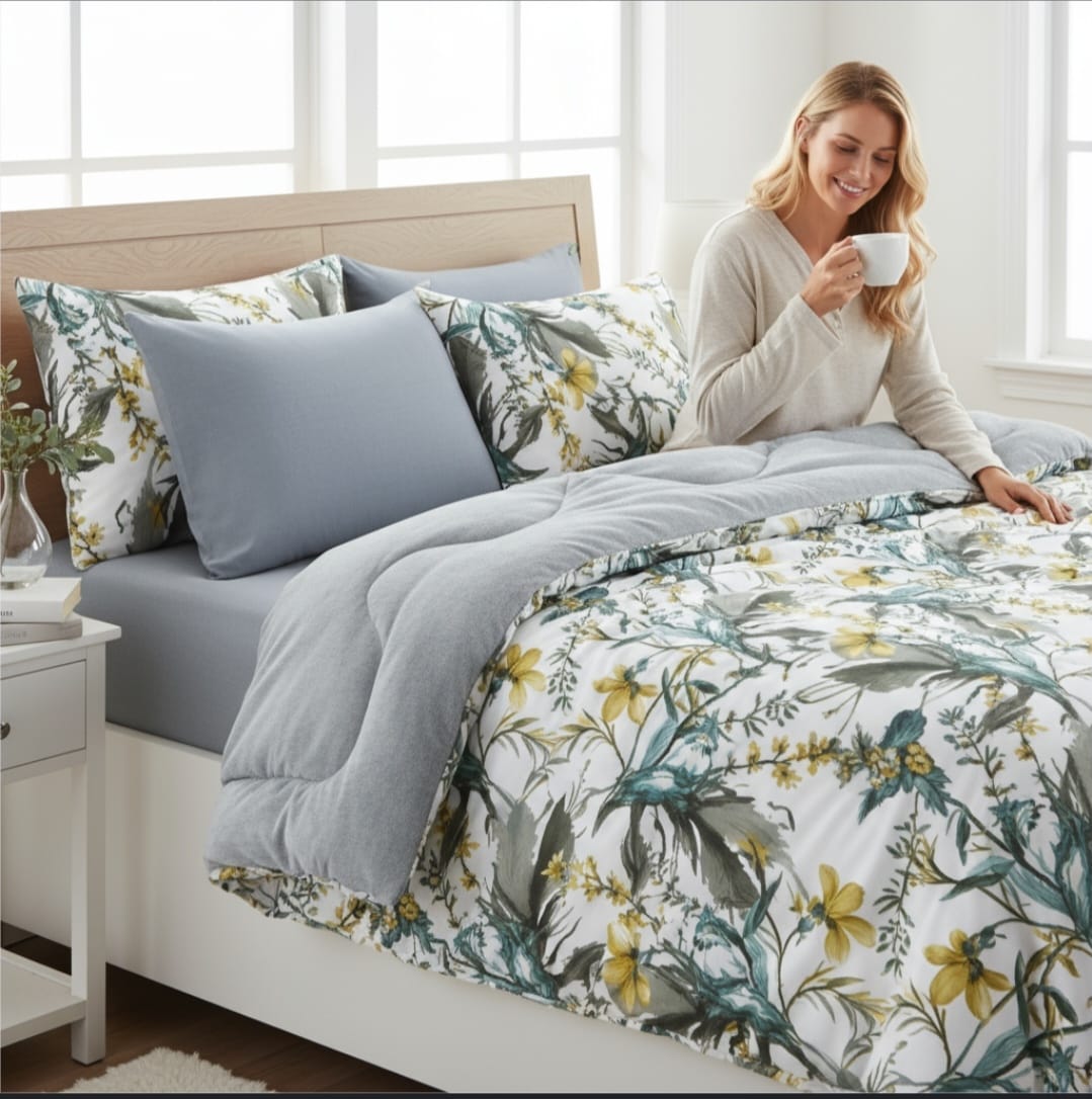 Battal Boy Asya Gri Welsoft Uyku Seti