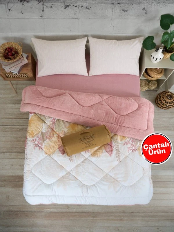 Çift Kişilik Çift Taraflı Lüx Welsoft Elit Yorgan - ALENA PUDRA