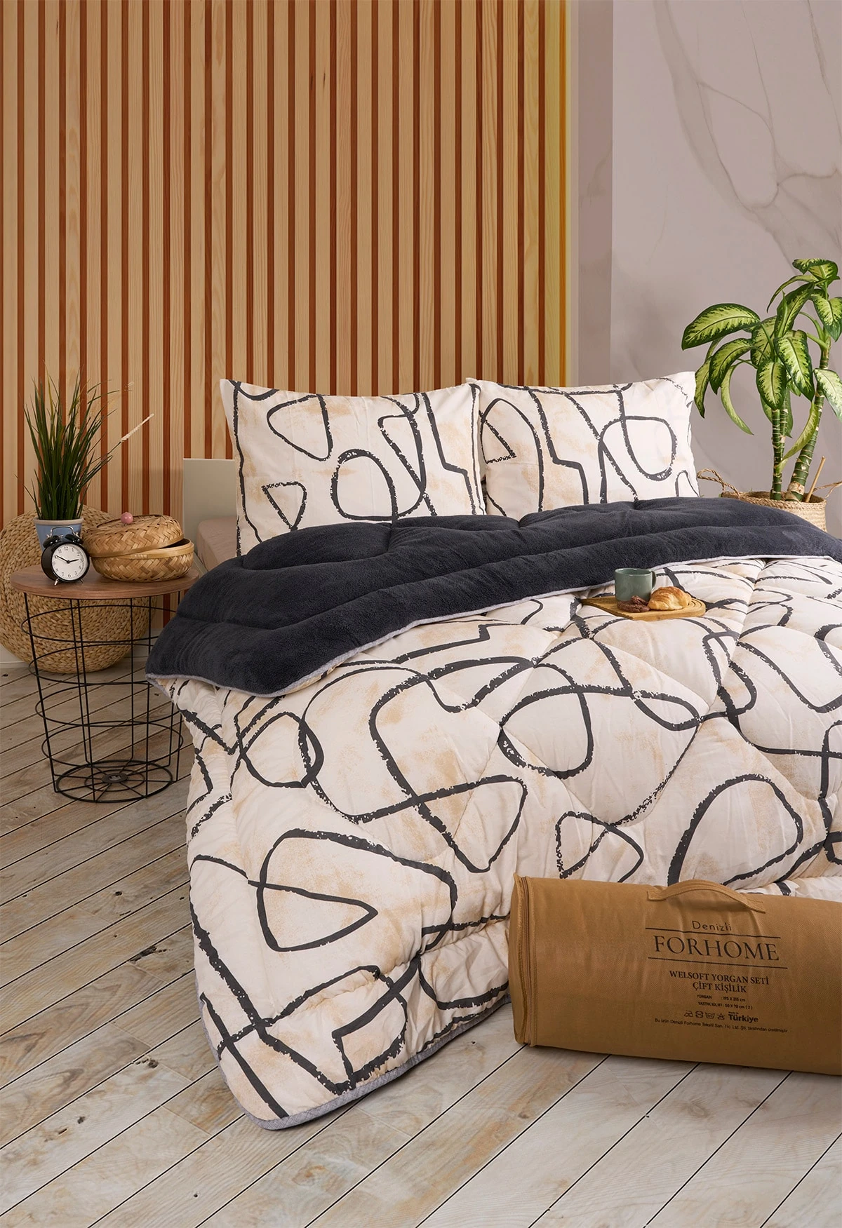 Çift Kişilik Çift Taraflı Lüx Welsoft Elit Yorgan - EFEKT FÜME