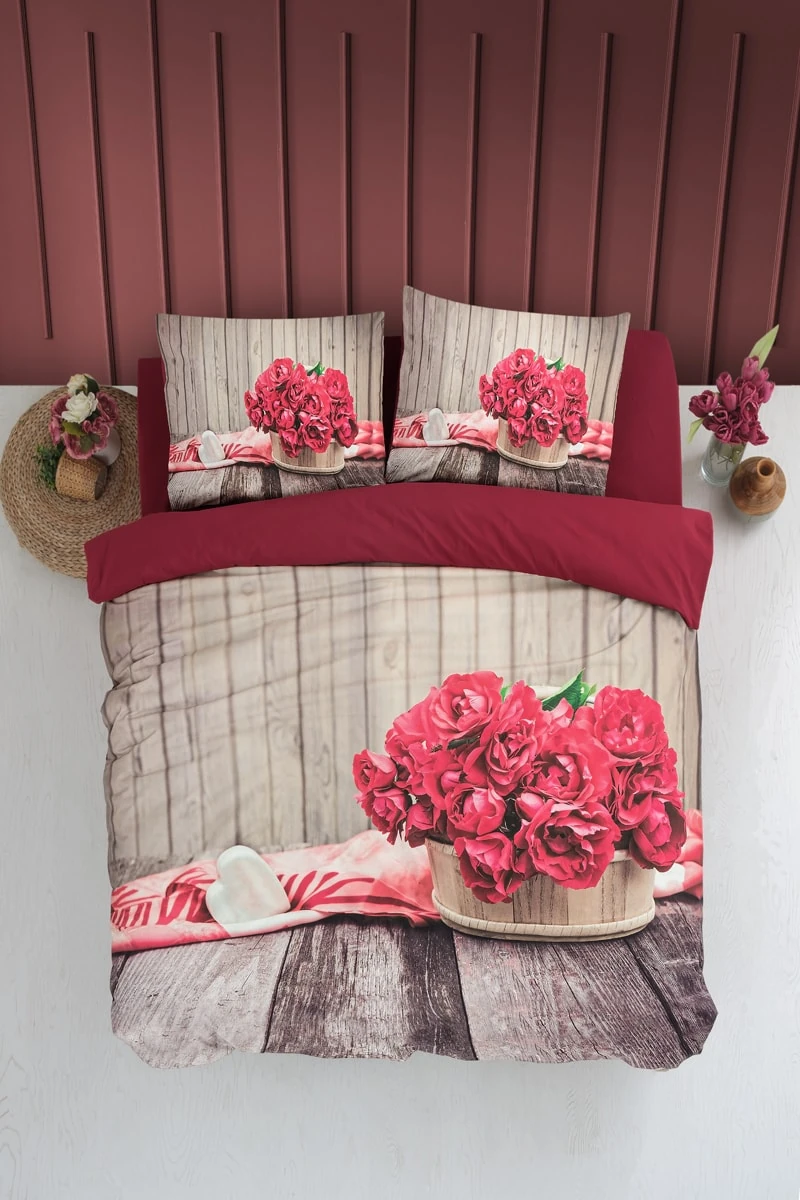 3D ÇİFT KİŞİLİK NEVRESİM TAKIMI - ROSES