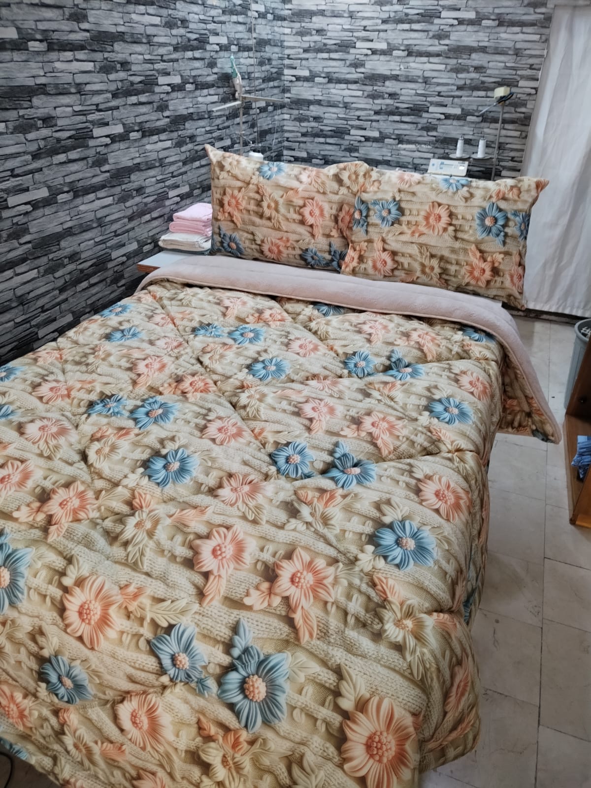 % 100 Pamuk Kumaş 5 Boyutlu Welsoft Uyku Seti 