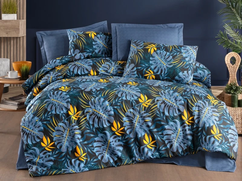 Nevresim Takımı Çift Kişilik Pamuklu Ranforce - MONESTERA