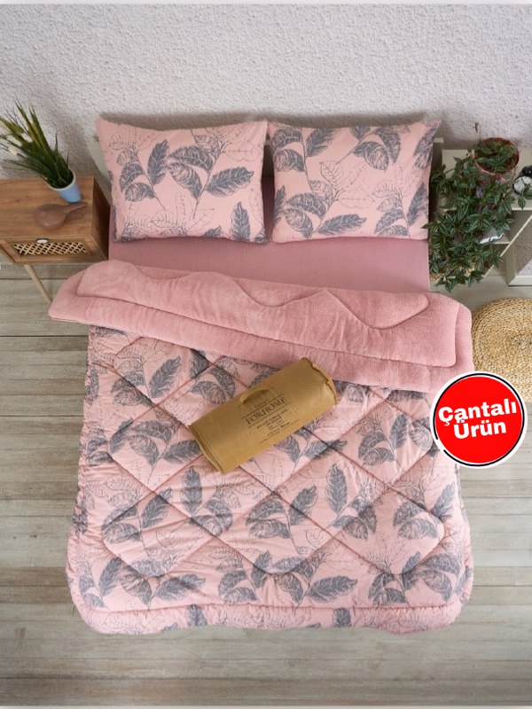 Çift Kişilik Çift Taraflı Lüx Welsoft Elit Yorgan - ARINA PUDRA
