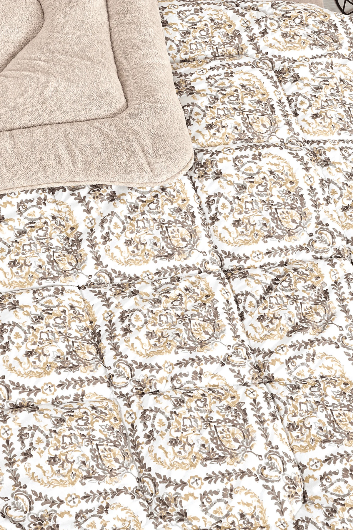 Tek Kişilik Uyku Seti Çift Taraflı Wellsoft Pofuduk Polar Yorgan Yastık Kılıfı ve 100x200 Lastikli Çarşaf