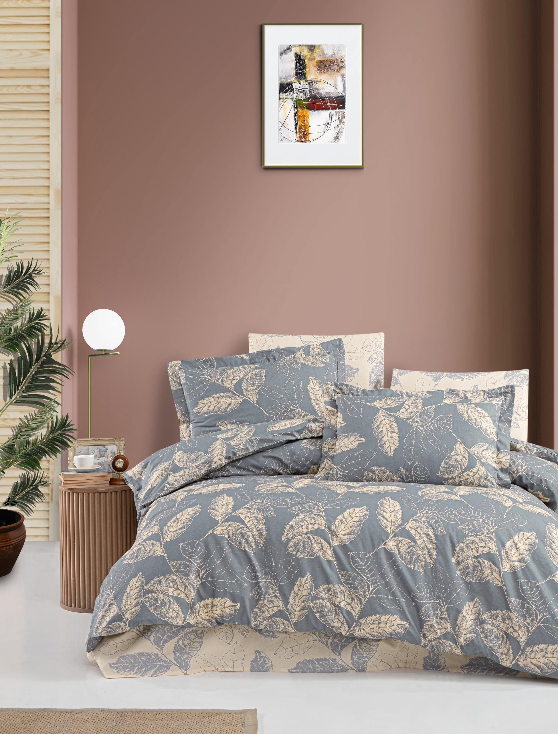 Nevresim Takımı Çift Kişilik Pamuklu Ranforce - ARINA