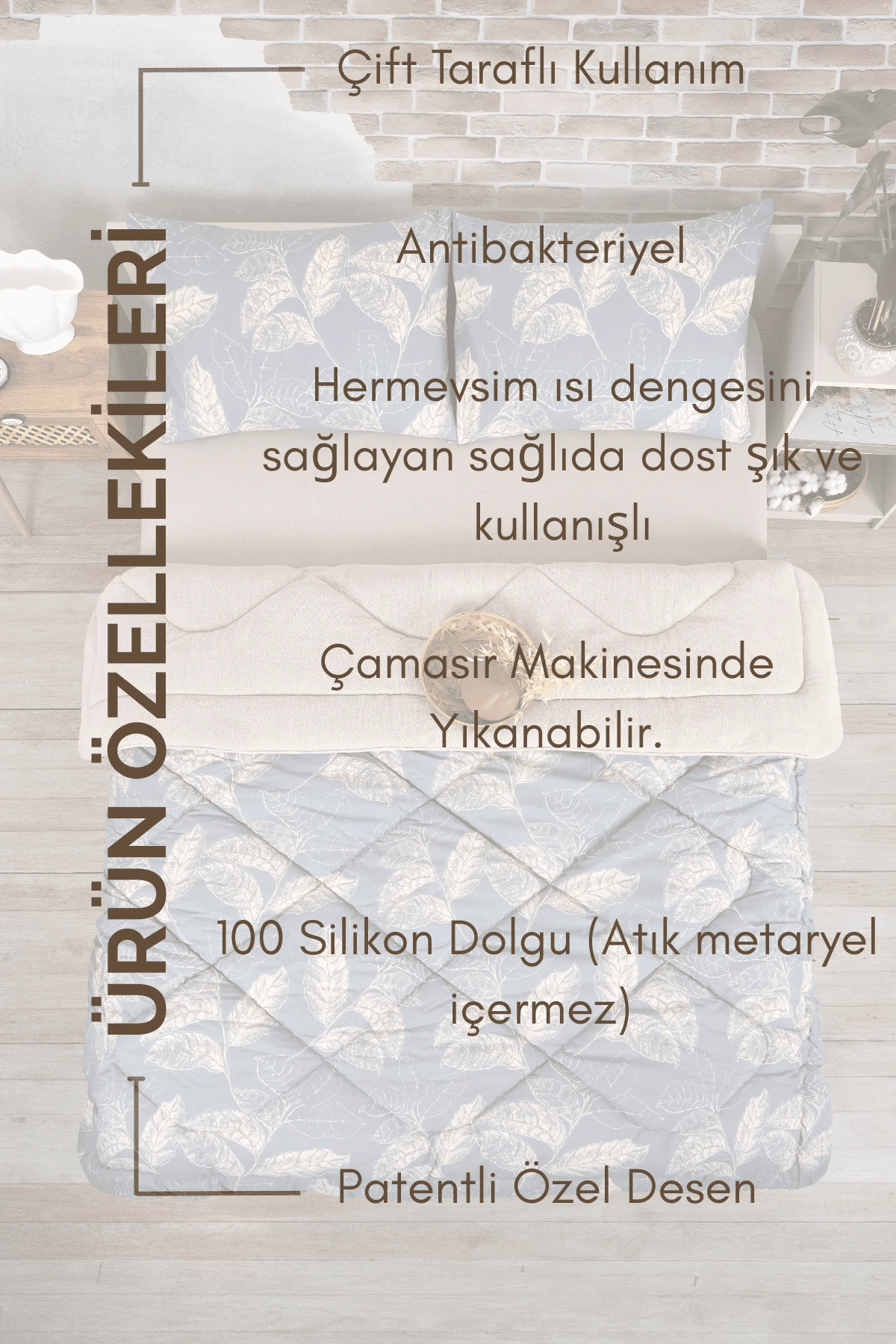 Çift Kişilik Çift Taraflı Lüx Welsoft Elit Yorgan