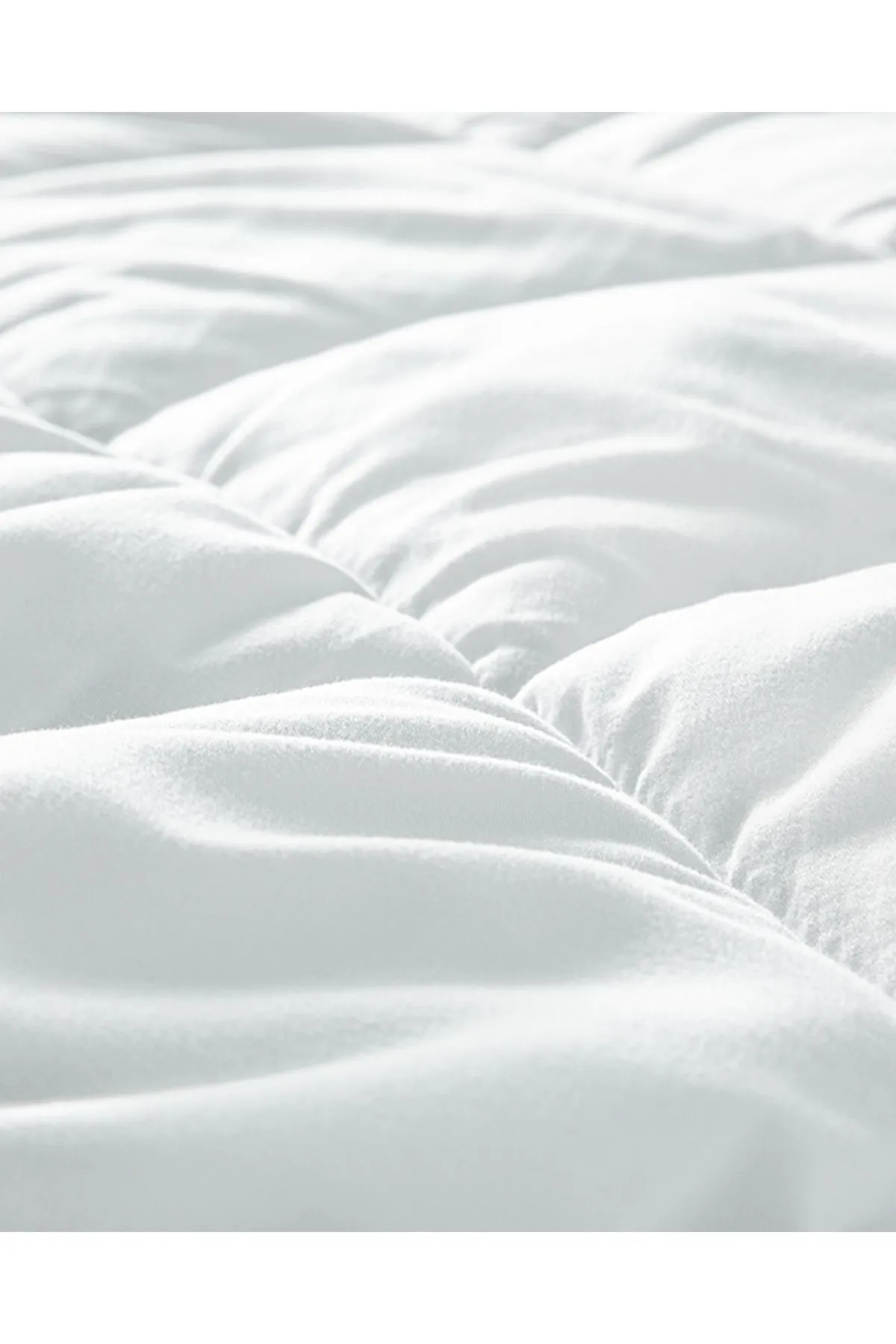 Mikrofiber Tek Kişilik Yorgan Beyaz 155*215 cm