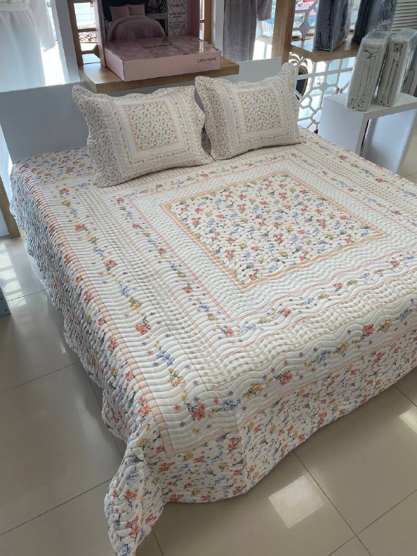 Çift Kişilik Battal Boy Yatak Örtüsü Takımı Silvia