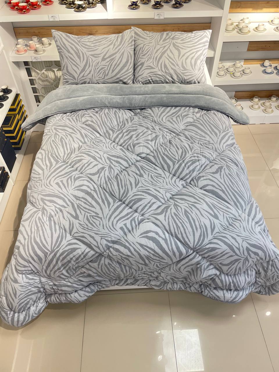 Battal Boy Zebra Gri Welsoft Uyku Seti