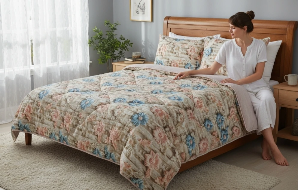 % 100 Pamuk Kumaş 5 Boyutlu Welsoft Uyku Seti 