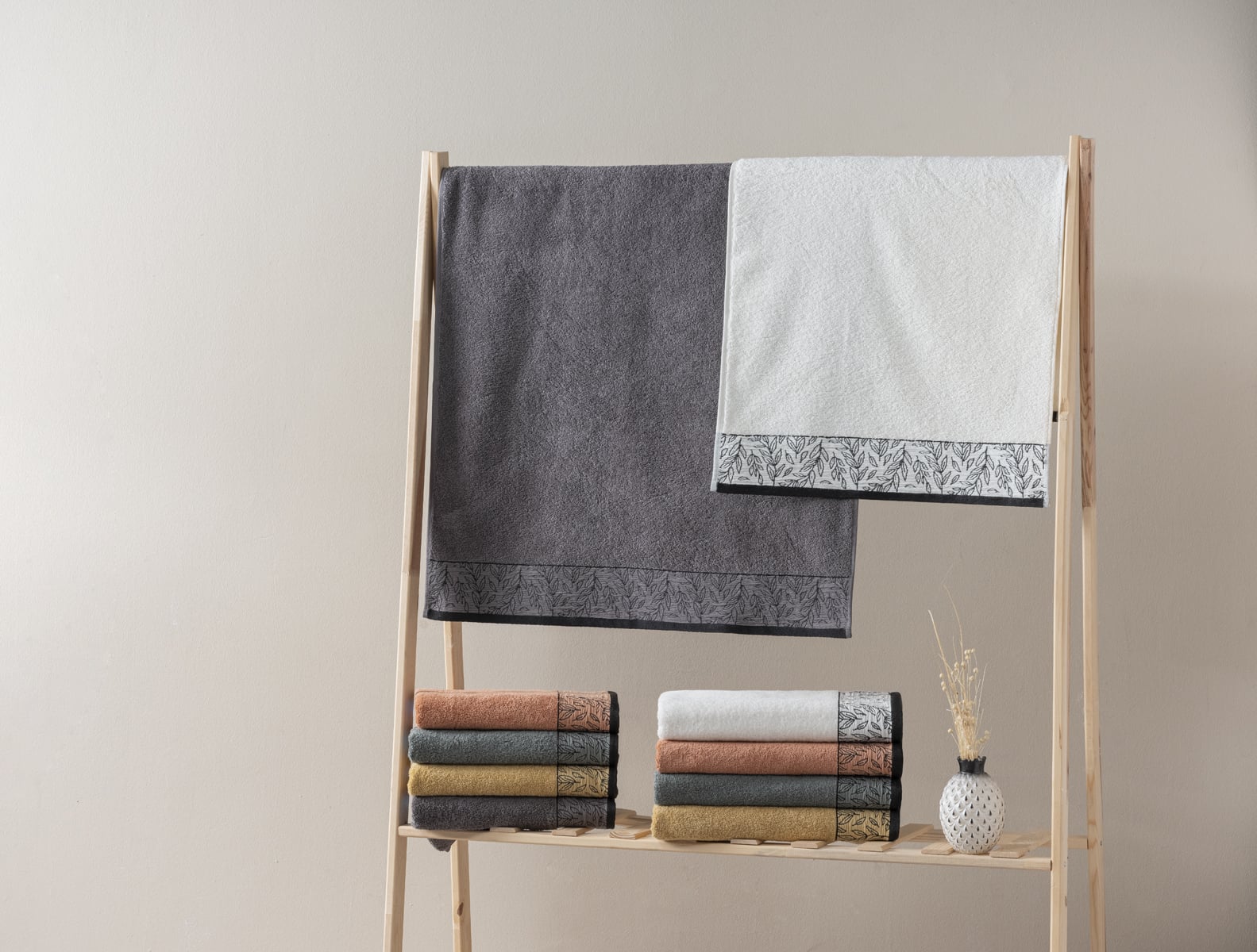 %100 Pamuk 6 lı 50x90 cm El Yüz Havlusu Seti Carmen - 2