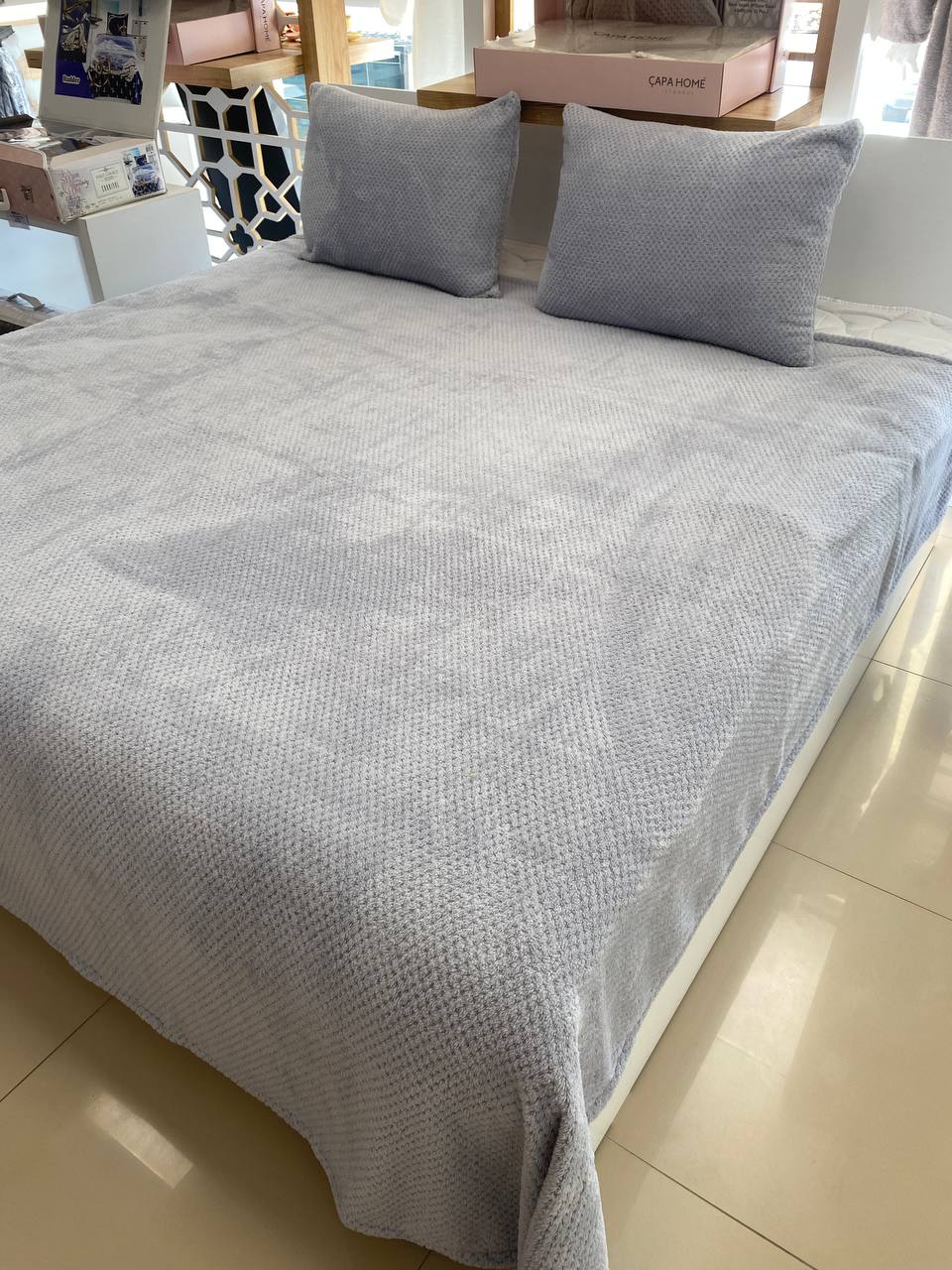 ÇİFT KİŞİLİK JAKARLI WELSOFT YATAK ÖRTÜSÜ SETİ