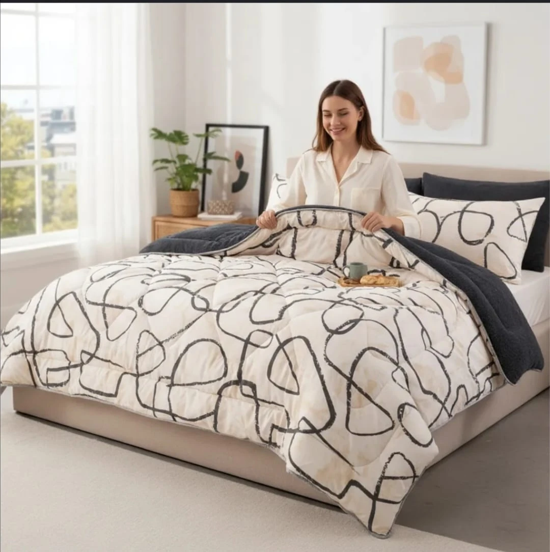 Battal Boy Efekt Antrasit Welsoft Uyku Seti